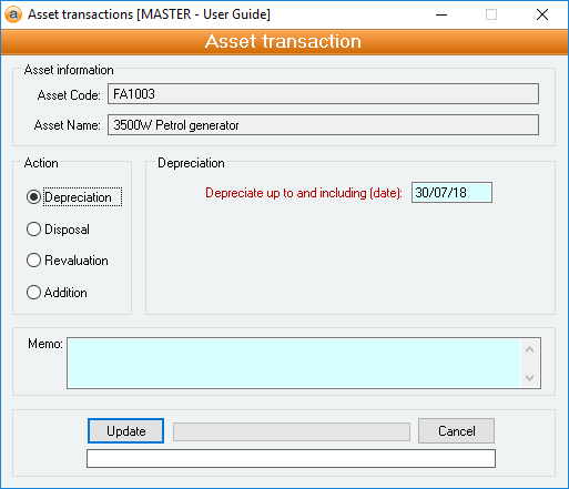 Multiple asset transactions
