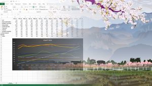 excel-software-graphic-artist-scenery-spreadsheet